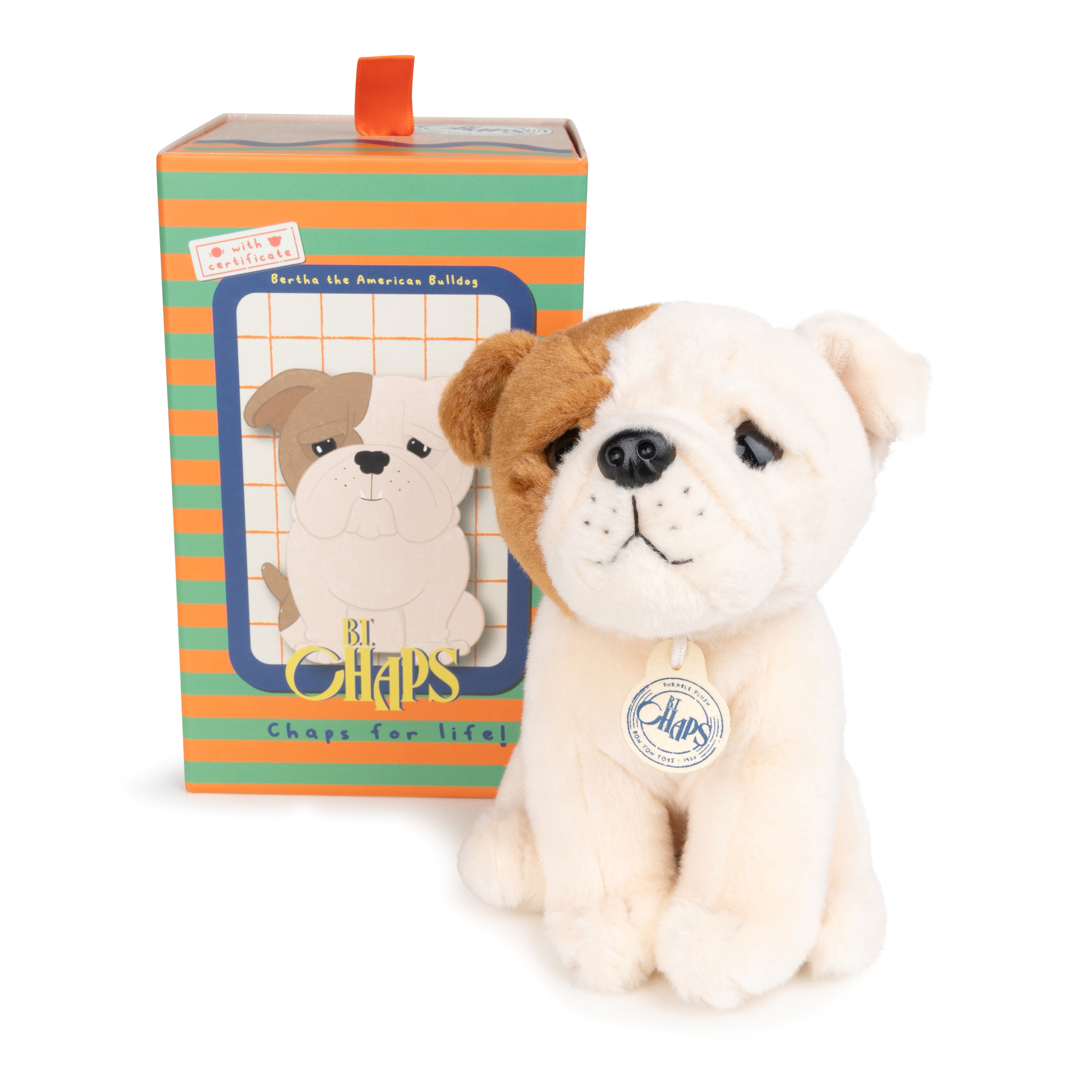 Bertha the American Bulldog Floppy in Gift Box